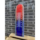 Thermomètre en émail coloré fond teint / couleur