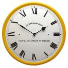 Horloge avec texte personnel Romeins