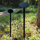 Support avec pique de sol pour panneaux 12×8 cm