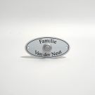 Plaque de nom avec sonnette
