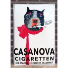 Casanova Cigaretten plaque émaille blanc