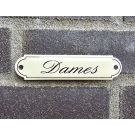 Dames Plaque Émaillée Classique avec Nom