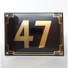 Art déco | années 1930 | numéro de maison de luxe en émail