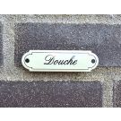 Douche Émaillée Classique avec Nom cursive