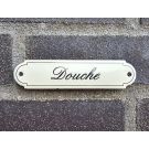 Douche Plaque Émaillée Classique avec Nom