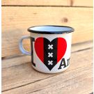Tasse émail I XXX Amsterdam