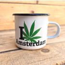Tasse émail Vert Amsterdam