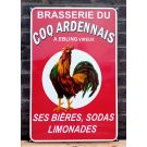 plaque émaillée Brasserie Du Coq Ardennais 