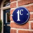 Numéro ronde avec bord