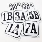 Numéro de maison émaillé Rotterdam