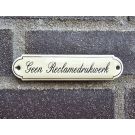 Naambordje Geen Reclamedrukwerk