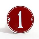 Numéro ronde avec bord + cadre