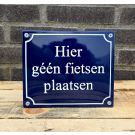 Hier géén fietsen plaatsen