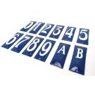 numéro de maison bleu