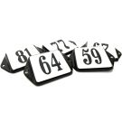 Numéro de maison modèle à ossature de maison de canal