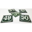 Numéro de maison verte d'agriculteur style années 1930