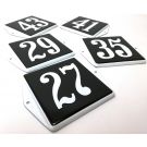 Numéro de maison émaillé maison des travailleurs