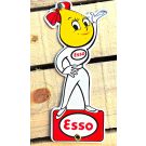 plaque émaillée Esso dame 9x20cm