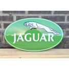 Jaguar ovale plaque emaillée