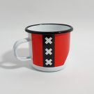 Tasse émail I love Amsterdam