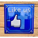 Like us on facebook signe