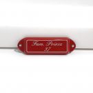 Plaque de nom avec oreille égal + cadre