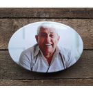 Plaque photo pour pierre tombale émaillée