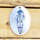 Panneau toilette pirate Ovale