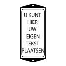 Plaque de texte 2 oreillesAvec bord et cadre - 10x20 cm