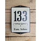 Plaque de texte 2 oreillesAvec bord et cadre - 12x16 cm