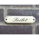 Toilet Plaque Émaillée Classique avec Nom
