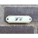 WC Émaillée Classique avec Nom cursive