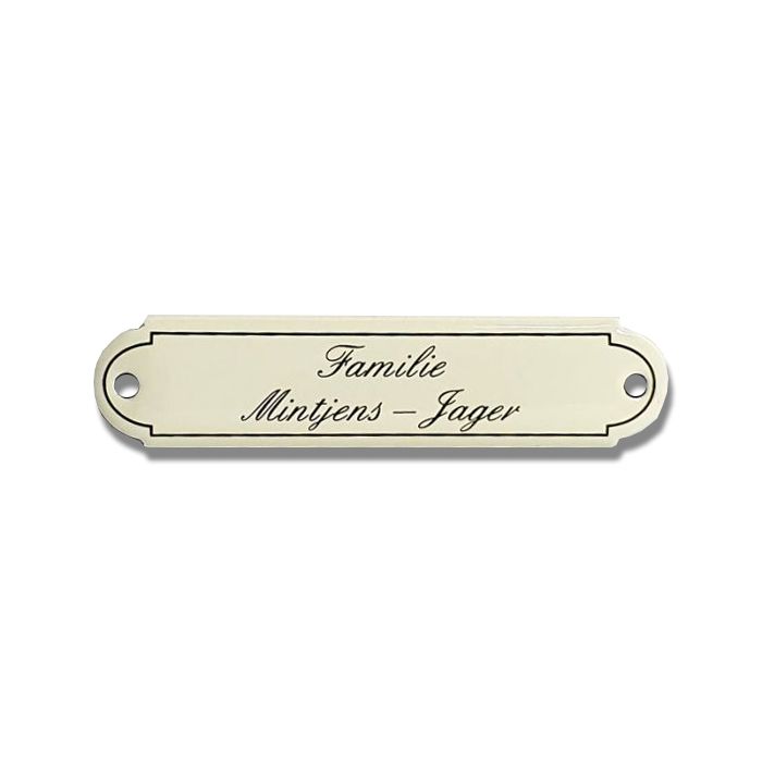 Plaque De Bureau émaillée Style Classique – Texte Noir Sur Fond Crème – 12x3cm – Vintage Par Classic Enamels