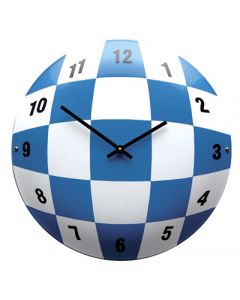 Horloge Bleu / Blanc email