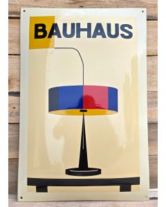 Plaque émaillée Bauhaus Lampe de table