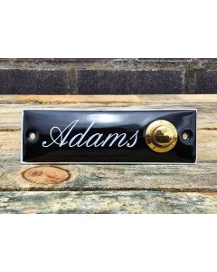 Plaque de nom avec sonnette