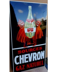 Plaque émaillée Chevron gaz naturel