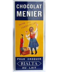 Plaque emaillee Chocolat Menier