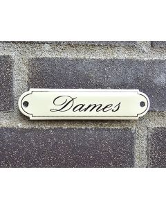 Dames Plaque Émaillée Classique avec Nom