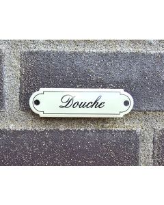 Douche Émaillée Classique avec Nom cursive