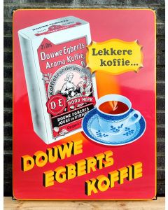 Douwe Egberts Koffie Plaque émaillée