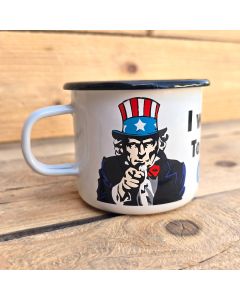 Tasse émail I want you to drink