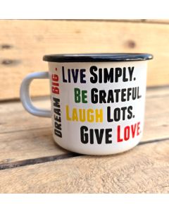 Tasse émail Life Live