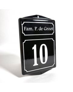 Numéro de maison avec cadre spécial nom