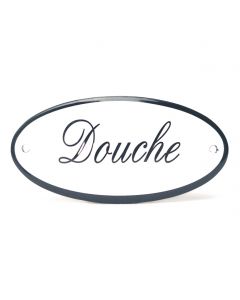 Douche ovale émail