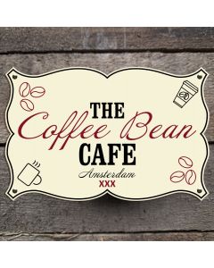 Forme nostalgique du logo de l'entreprise en émail