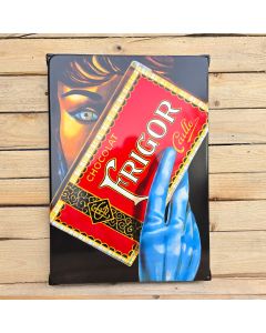 Plaque émaillée Frigor Chocolat