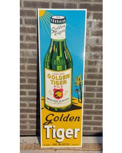 plaque émaillée Golden Tiger Pils