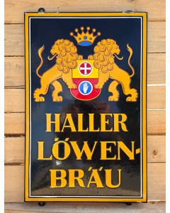 Haller Löwen Brau émail