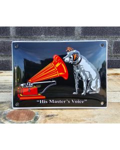 His Masters plaque émaillé